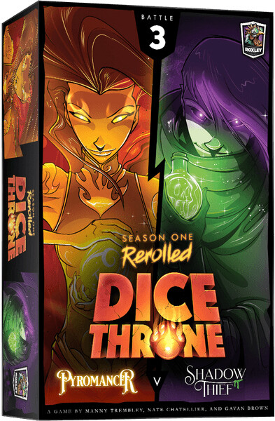 Dice Throne Season 1 ReRolled Box 3 Pyromancer vs Shadow Thief