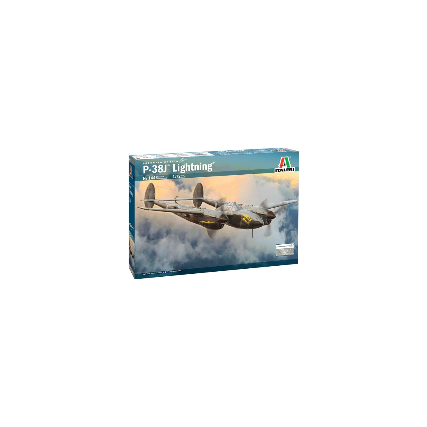 P-38J Lightning Italeri 1:72 Byggesett
