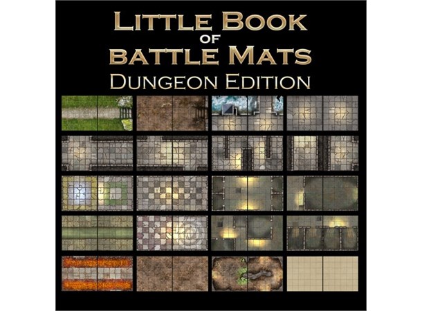 Book Of Battlemats LITTLE - 40 sider Spiralinnbundet - 2,5 cm rutenett