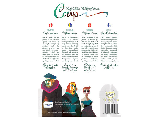 Coup Brädspel Svensk utgåva 