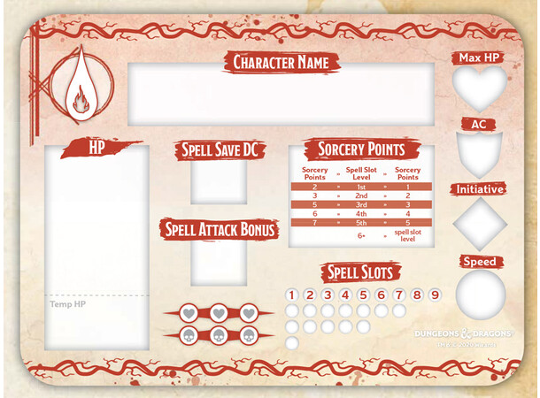 D&D Token Set Sorcerer Dungeons & Dragons 