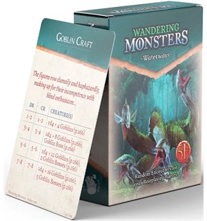 D&D Wandering Monsters Deck Waterways Dungeons & Dragons - 52 kort 