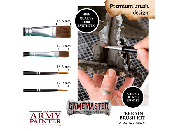 GameMaster Terrain Brush Kit The Army Painter