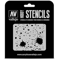 Hobby Stencils Splash & Stains Vallejo
