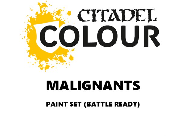 Malignants Paint Set Battle Ready Paint Set for din hær