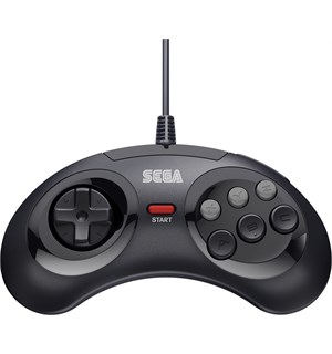Sega Mega Drive Mini Kontroll Svart Ekstra håndkontroll 