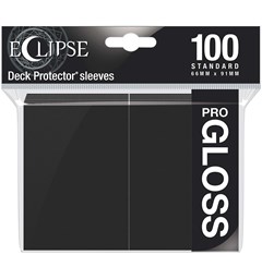 Sleeves Eclipse Pro Gloss Svart x100 Ultra Pro Kortbeskytter / Deck Protector