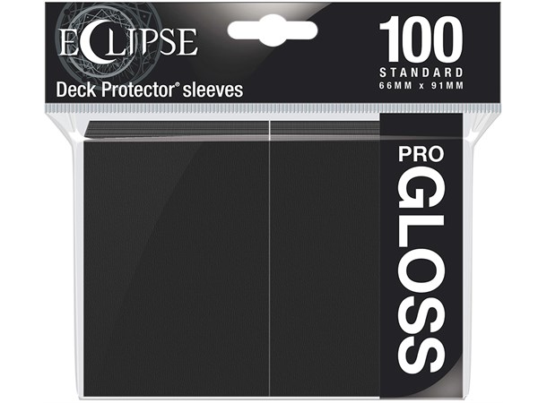 Sleeves Eclipse Pro Gloss Svart x100 Ultra Pro Kortbeskytter / Deck Protector
