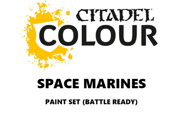 Space Marines Paint Set Battle Ready Paint Set for din hær