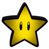 Super Mario Lampe Super Star - 12 cm 