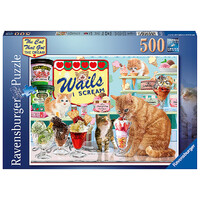 The Cat Who Go the Cream 500 biter Puslespill - Ravensburger Puzzle
