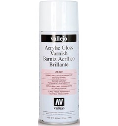 Vallejo Acrylic Gloss Varnish 400ml Blank Klarlakk Sprayboks