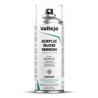 Vallejo Acrylic Gloss Varnish 400ml Blank Klarlakk Sprayboks