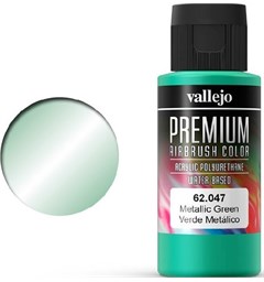 Vallejo Premium Metallic Green 60ml Premium Airbrush Color - Metallic
