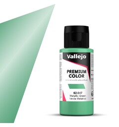 Vallejo Premium Metallic Green 60ml Premium Airbrush Color - Metallic
