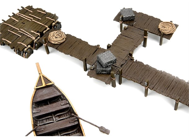 Warlock Tiles Accessory Spelunkers Docks Bygg din egen Dungeon i 3D!