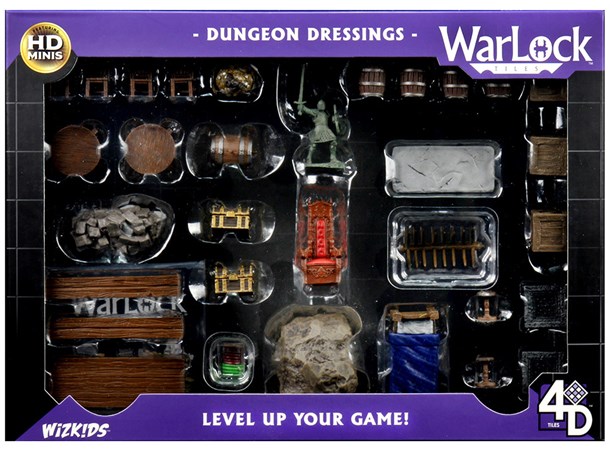 Warlock Tiles Dungeon Dressings Bygg din egen Dungeon i 3D!