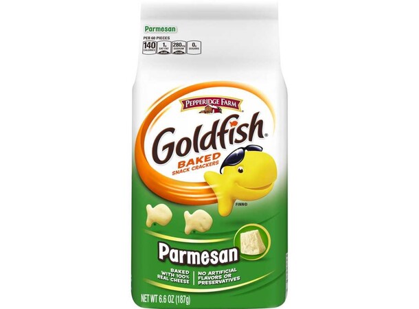 *Goldfish Crackers Parmesan 187g Gullfisk - Kinofavoritten med parmesaost