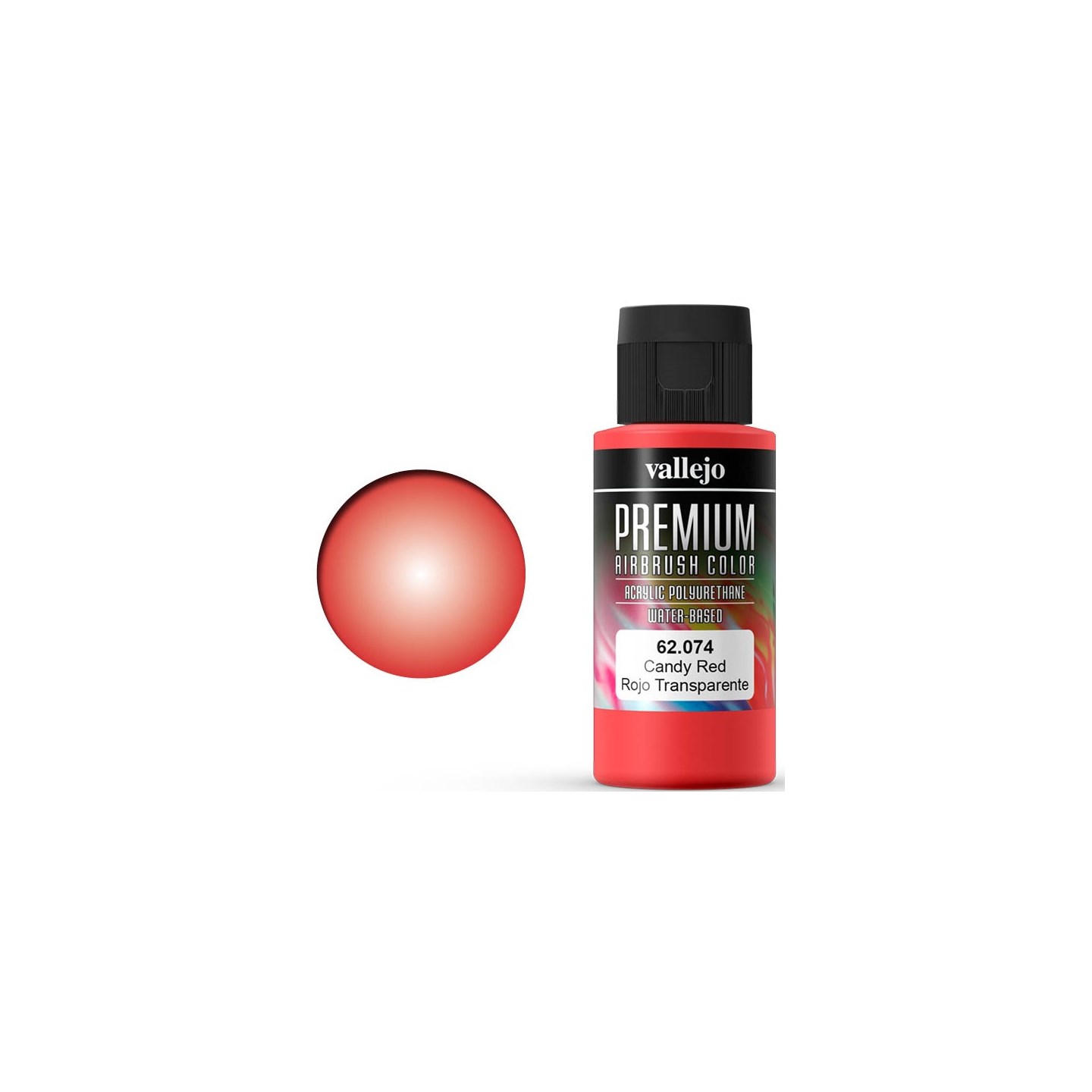 Vallejo Premium Candy Red 60ml Premium Airbrush Color - Candy