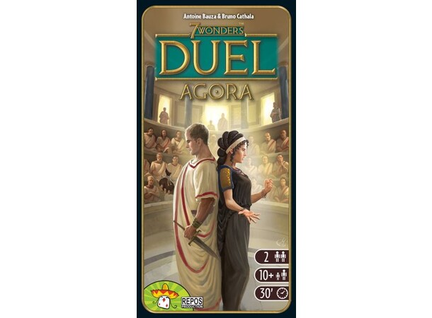 7 Wonders Duel Agora Expansion - Svensk Expansion till 7 Wonders Duel 