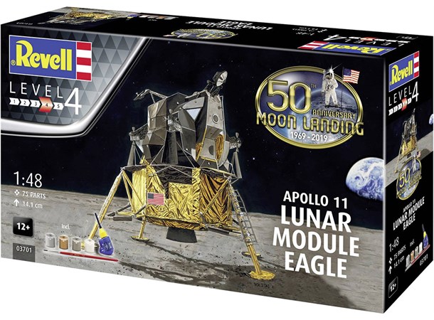 Apollo 11 Lunar Module Eagle Starter Set Revell 1:48 Byggesett