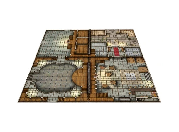 Book Of Battle Mats Towns & Taverns Spiralbunden - 2,5 cm rutnät 
