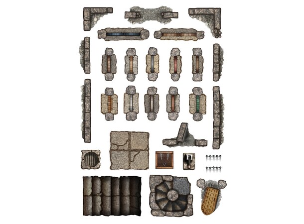 Book Of Battlemats ADD-ON Dungeon Decor Klistremerker til Book of Battlemats 