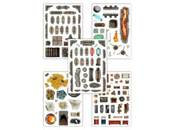 Book Of Battlemats ADD-ON Dungeon Decor Klistremerker til Book of Battlemats 