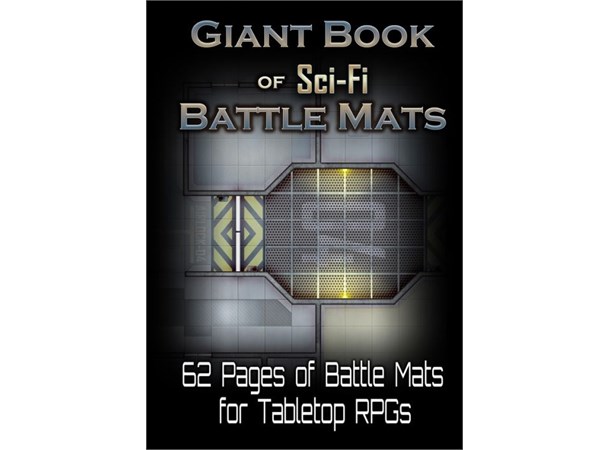 Book Of Battlemats SciFi GIANT 62 sider Spiralinnbundet - 2,5 cm rutenett