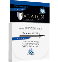 Brettspill Kortbeskyttere 55 stk 51x51 Paladin Palamedes Small Square
