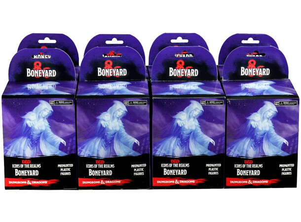 D&D Figur Icons Boneyard Brick Display - 8 lådor med 4 figurer per låda 