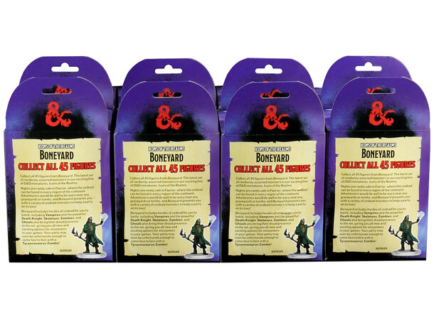 D&D Figur Icons Boneyard Brick Display - 8 lådor med 4 figurer per låda 