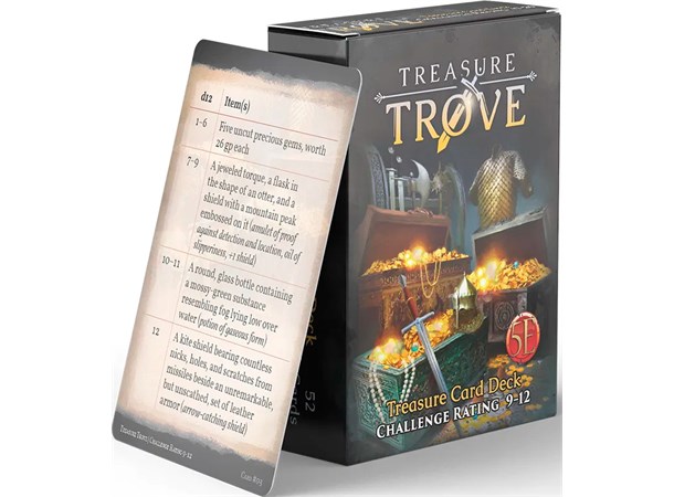 D&D Treasure Trove Deck CR 9-12 Dungeons & Dragons - 52 kort