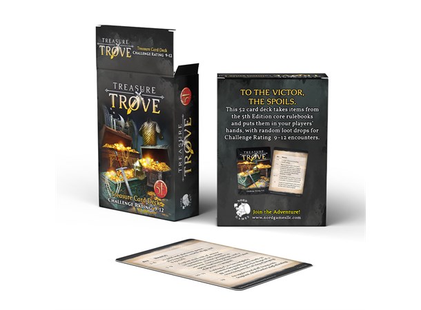 D&D Treasure Trove Deck CR 9-12 Dungeons & Dragons - 52 kort