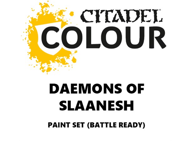 Daemons of Slaanesh Paint Set Battle Ready Paint Set for din hær