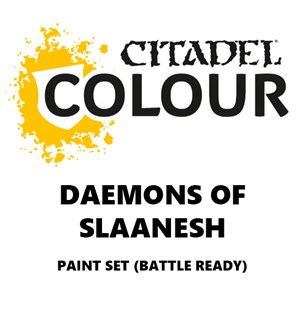 Daemons of Slaanesh Paint Set Battle Ready Paint Set for din hær 