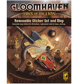 Gloomhaven Jaws of the Lion Sticker Set Removable Sticker Set 