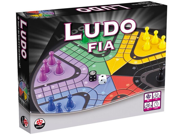 Ludo Fia Brädspel - 6 spelare Svensk utgåva 