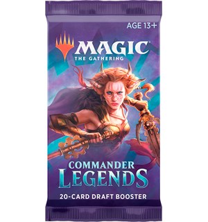 Magic Commander Legends Draft Booster 20 kort per pakke 