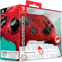 Nintendo Switch Controller Camo Red Faceoff Deluxe - m/ audio jack inngang