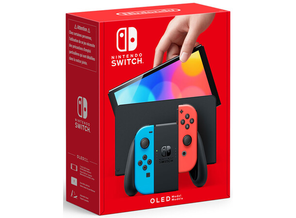 Nintendo Switch Hårdvara Röd/Blå OLED 