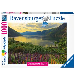 Norsk Fjord 1000 biter Puslespill Ravensburger Puzzle 