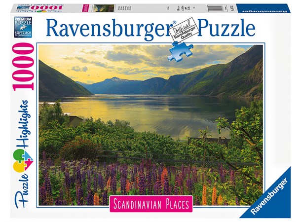 Norsk Fjord 1000 biter Puslespill Ravensburger Puzzle