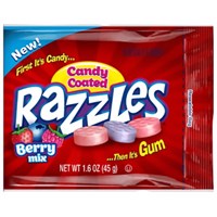Razzles Berry Mix 45g Først er det snop - så er det tyggegummi