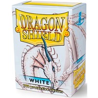 Sleeves Classic White x100 - 63x88 m/box Dragon Shield Kortbeskyttere med deckbox