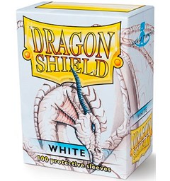 Sleeves Classic White x100 - 63x88 m/box Dragon Shield Kortbeskyttere med deckbox