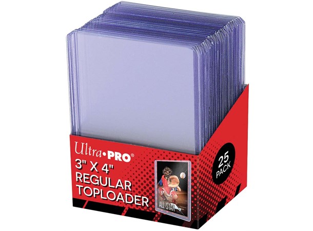 Toploader 35PT - 25 stk 63,5 x 88,9 mm For verdifulle kort - Ultra Pro
