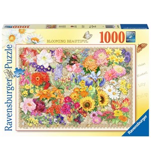 Vakre blomster 1000 biter Puslespill Ravensburger Puzzle 