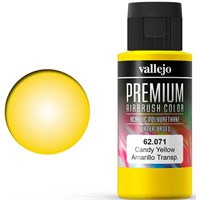 Vallejo Premium Candy Yellow 60ml Premium Airbrush Color - Candy