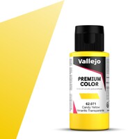 Vallejo Premium Candy Yellow 60ml Premium Airbrush Color - Candy